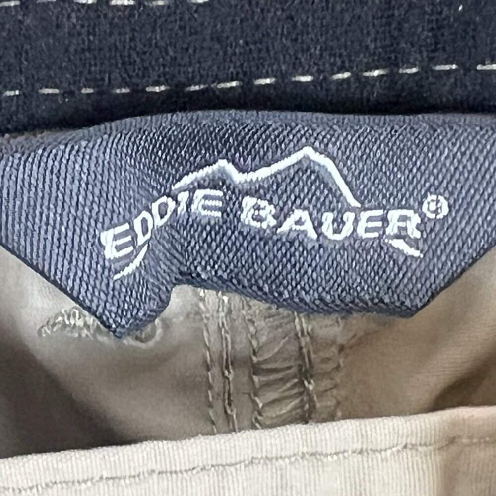 Eddie Bauer Travex Convertible Pants Mens XL x 34 Beige Belted Nylon‎ Hiking - Picture 5 of 9